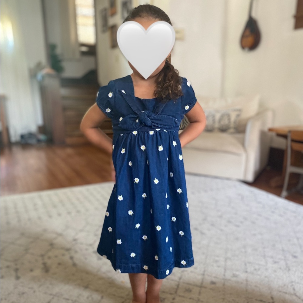 MAYORAL 6T denim daisy dress
